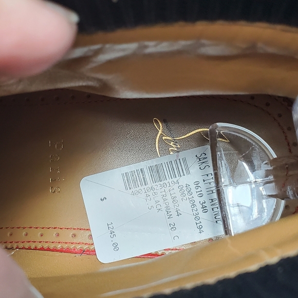 NWT$1,245 Louboutin Trapman Lace-up Black Leather Combat Boot Sz 42.5 (US 9.5) - Picture 16 of 17